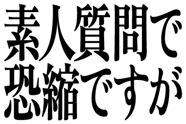 :sirouto_shitsumon: